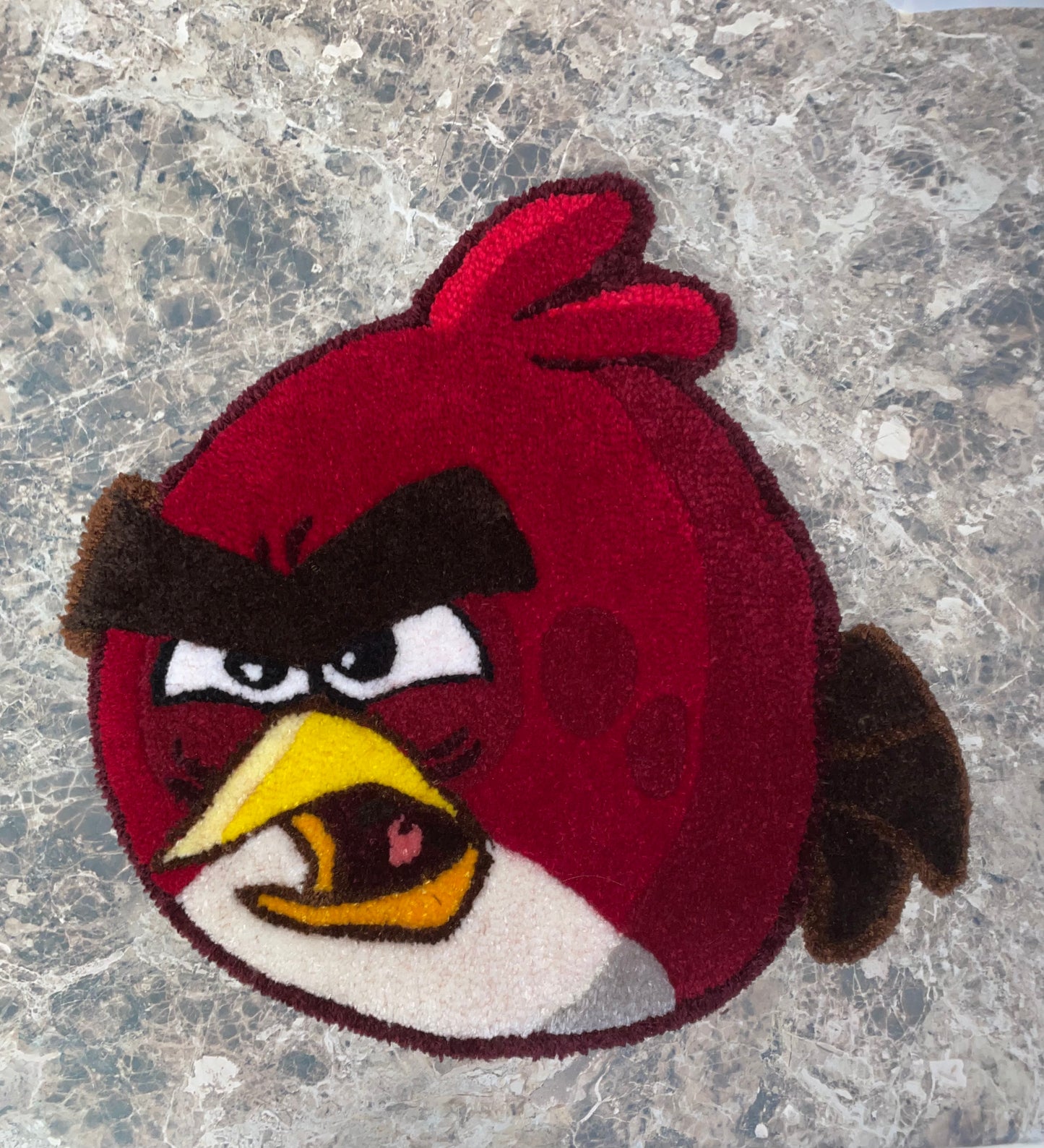 Angry Bird Inspired Rug - Red