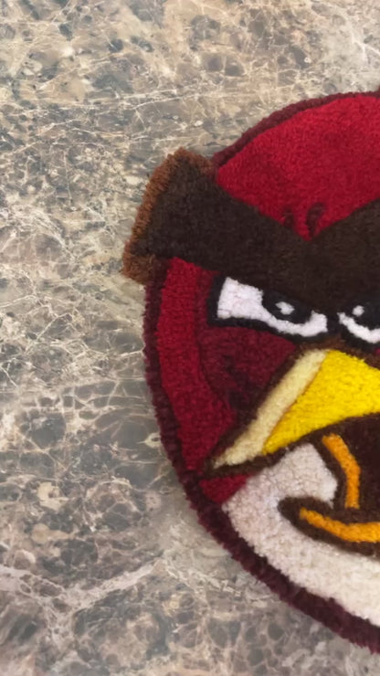 Angry Bird Inspired Rug - Red